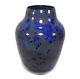 8 Vintage Rose Dodds Blue Crystalline California Studio Art Pottery Vase Listed
