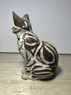 ANDERSEN DESIGN STUDIO Vintage Stoneware Pottery Cat Figurine 1983 HTF