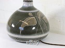 A Large Vintage Denby Fresco Ceramic Table Lamp Retro Design Studio Pottery