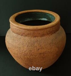 Alan Paschell Clay Studio Pottery Whimsical Face Covered Pot Vintage 1982