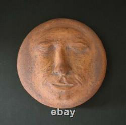 Alan Paschell Clay Studio Pottery Whimsical Face Covered Pot Vintage 1982