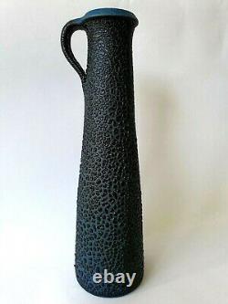 Albert Kiessling ceramic snake skin vase vintage mid-century East Germany MCM