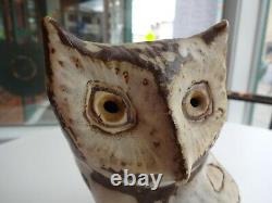 Andersen Design Studio Screech Owl Vintage Maine Art Pottery Bird Figurine