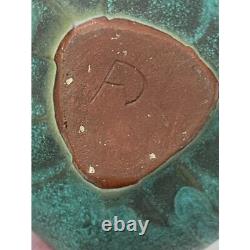 Andersen Design Studios Pottery Maine Vintage Tulip Vase in Verdigris RARE