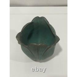 Andersen Design Studios Pottery Maine Vintage Tulip Vase in Verdigris RARE