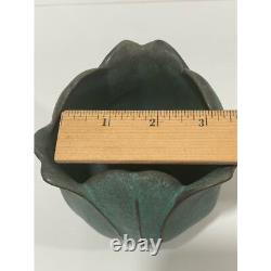 Andersen Design Studios Pottery Maine Vintage Tulip Vase in Verdigris RARE