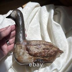 Anderson like Design Vintage Studio Art Pottery Goose Figurine Signed /dated