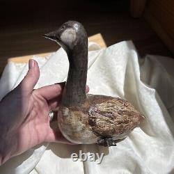 Anderson like Design Vintage Studio Art Pottery Goose Figurine Signed /dated