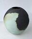 Andrew Berends Vintage Studio Pottery Large Raku Sphere Vessel Vase