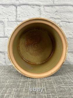Angelo Garzio Studio Pottery Lidded Tureen Brushed Handles Mid Century 11 CHIP