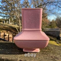 Antique 1920s Art Deco COWAN Pottery Stamped Pink 5.5 Shape #933 Small Vase