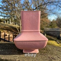 Antique 1920s Art Deco COWAN Pottery Stamped Pink 5.5 Shape #933 Small Vase