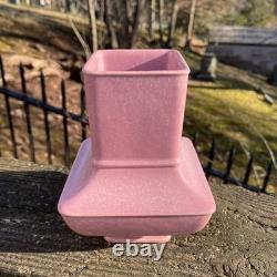 Antique 1920s Art Deco COWAN Pottery Stamped Pink 5.5 Shape #933 Small Vase