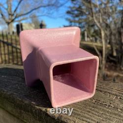 Antique 1920s Art Deco COWAN Pottery Stamped Pink 5.5 Shape #933 Small Vase