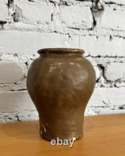 Antique 1928 Alabama College Montevallo Folk Pottery Vase By Leila Fulford