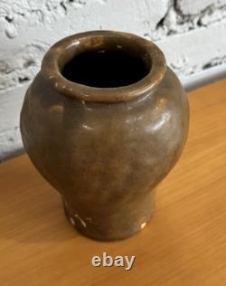 Antique 1928 Alabama College Montevallo Folk Pottery Vase By Leila Fulford