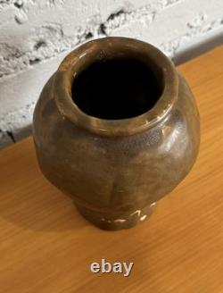 Antique 1928 Alabama College Montevallo Folk Pottery Vase By Leila Fulford