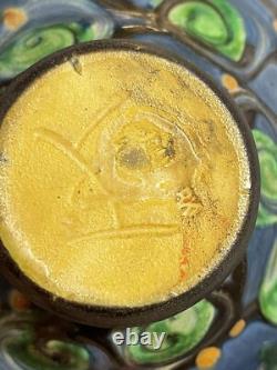Antique Signed Nils Kahler Herman August HAK Studio Art Pottery Ceramic Dish