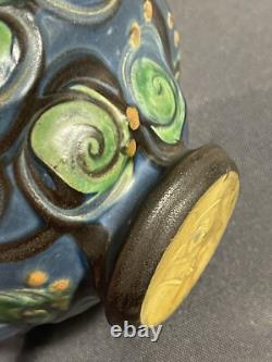 Antique Signed Nils Kahler Herman August HAK Studio Art Pottery Ceramic Dish