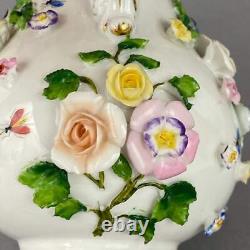 Antique Tea / Coffee Pot Set Meissen style Ernst Bohne Söhne Porcelain c1878+