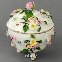Antique Tea / Coffee Pot Set Meissen style Ernst Bohne Söhne Porcelain c1878+