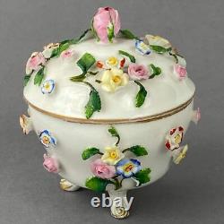 Antique Tea / Coffee Pot Set Meissen style Ernst Bohne Söhne Porcelain c1878+