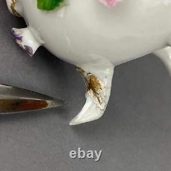 Antique Tea / Coffee Pot Set Meissen style Ernst Bohne Söhne Porcelain c1878+