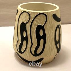 Art Pottery Studio California Vase Planter Smile Boho Hand Carved Rare Earthtone Art Pottery Studio California Vase Planter Smile Boho Hand Carved Rare Earthtone