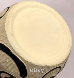 Art Pottery Studio California Vase Planter Smile Boho Hand Carved Rare Earthtone Art Pottery Studio California Vase Planter Smile Boho Hand Carved Rare Earthtone