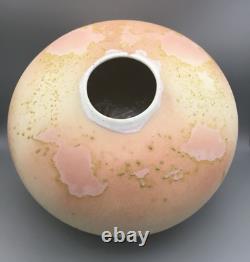 Art Pottery TONY EVANS Large 12 Dia Vase ANCIENT SANDS Vintage GORGEOUS
