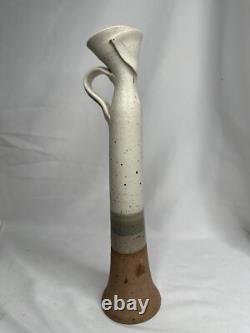Art Pottery Vase Organic Modern Stoneware Vessel Terra Studio Handmade VTG