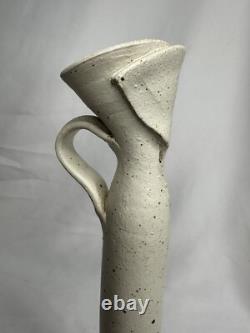 Art Pottery Vase Organic Modern Stoneware Vessel Terra Studio Handmade VTG