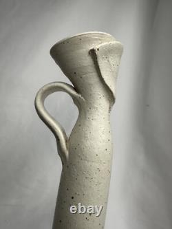 Art Pottery Vase Organic Modern Stoneware Vessel Terra Studio Handmade VTG
