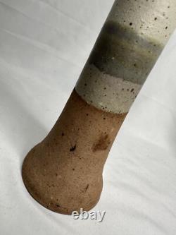 Art Pottery Vase Organic Modern Stoneware Vessel Terra Studio Handmade VTG