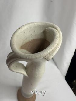 Art Pottery Vase Organic Modern Stoneware Vessel Terra Studio Handmade VTG