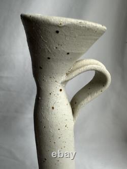 Art Pottery Vase Organic Modern Stoneware Vessel Terra Studio Handmade VTG