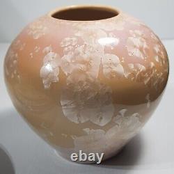 Australian Pottery Crystalline Glaze Vase Kevin Buik Studio Art Vintage Signed