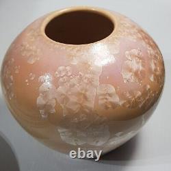 Australian Pottery Crystalline Glaze Vase Kevin Buik Studio Art Vintage Signed