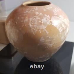 Australian Pottery Crystalline Glaze Vase Kevin Buik Studio Art Vintage Signed