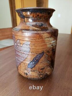 Authentic Rare Verne Funk Vintage Studio Art Pottery Vase