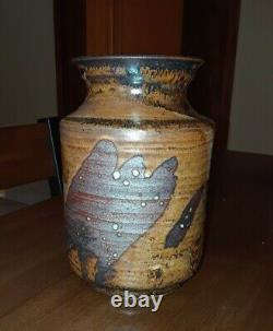 Authentic Rare Verne Funk Vintage Studio Art Pottery Vase