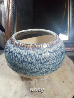 Awesome! Vintage Studio Pottery Tri Footed Planter Pot Japanese