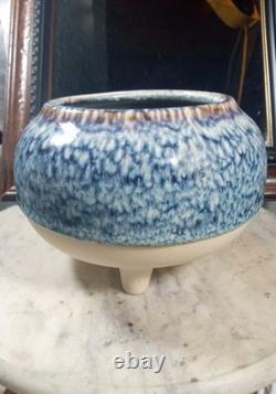 Awesome! Vintage Studio Pottery Tri Footed Planter Pot Japanese