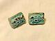 BEATRICE WOOD Lot of 2 BLUE FISH 2 Glazed Earthenware Buttons BEATRICE WOOD