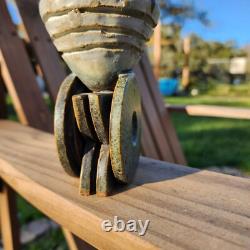 BERNARD ROOKE Pottery Brutalist Abstract Style Vase MCM Sculpture SIGNED Flaw