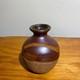 BYRON TEMPLE Signed 4 Vase Vintage Studio Pottery Brown Tones