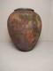 Beautiful Vintage Leslie Mitchell Studio Pottery Raku 13.5 Vase Texas Artist
