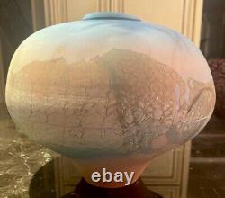Beautiful Vintage Tom Krueger One Of A Kind Large Clay Studio Pottery