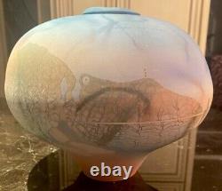 Beautiful Vintage Tom Krueger One Of A Kind Large Clay Studio Pottery