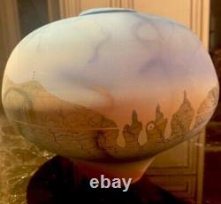 Beautiful Vintage Tom Krueger One Of A Kind Large Clay Studio Pottery